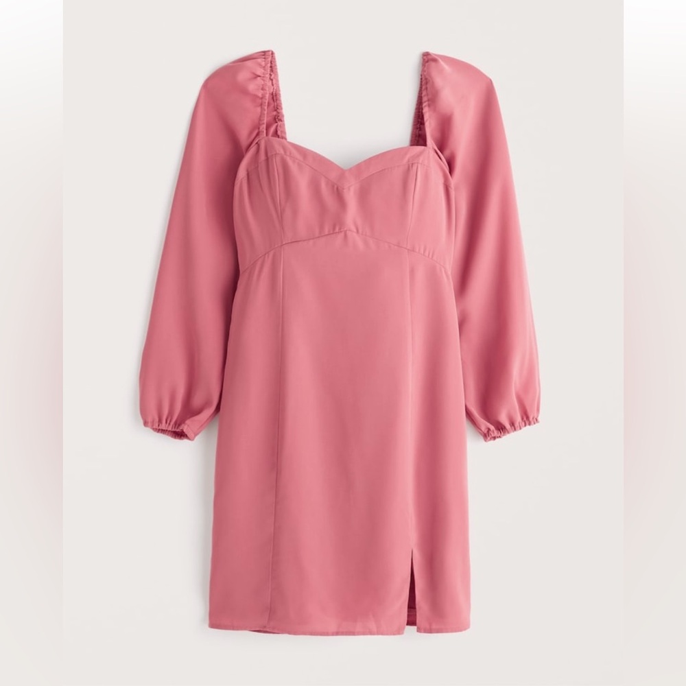 Abercrombie Pink long sleeve dress: Size Medium